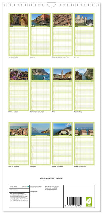 Gardasee bei Limone (CALVENDO Familienplaner 2026)