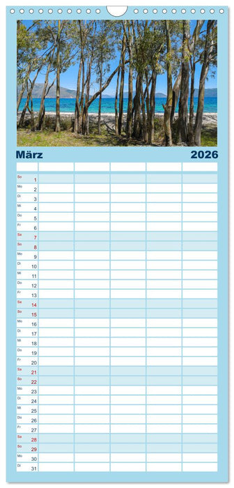 Kefalonia, Inseltraum in Blau (CALVENDO Familienplaner 2026)