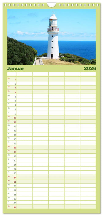 Leuchttürme - Wegweisend durch das Jahr (CALVENDO Familienplaner 2026)