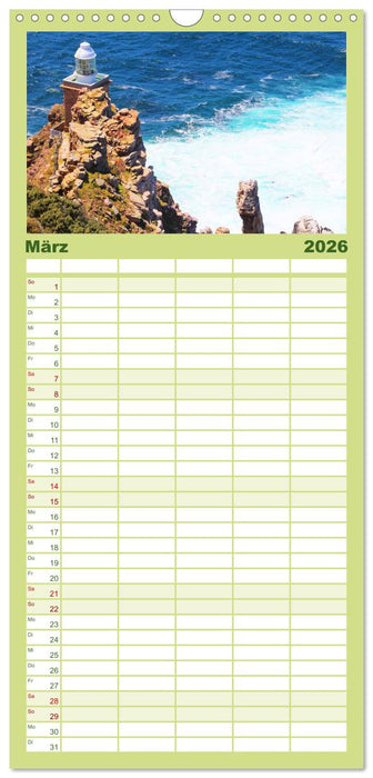 Leuchttürme - Wegweisend durch das Jahr (CALVENDO Familienplaner 2026)