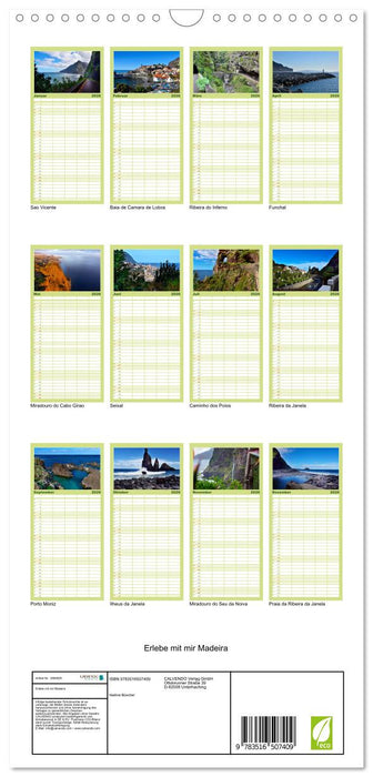 Erlebe mit mir Madeira (CALVENDO Familienplaner 2026)