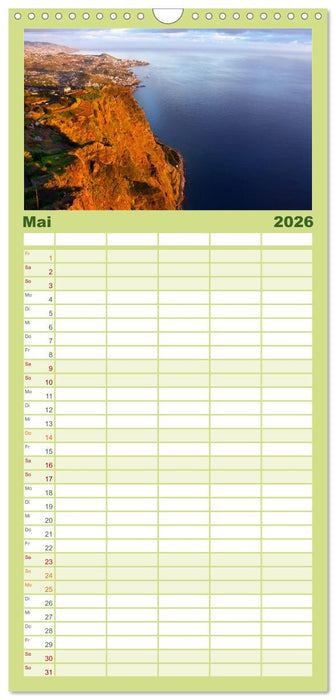 Erlebe mit mir Madeira (CALVENDO Familienplaner 2026)