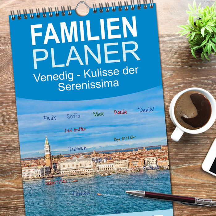 Venedig - Kulisse der Serenissima (CALVENDO Familienplaner 2026)