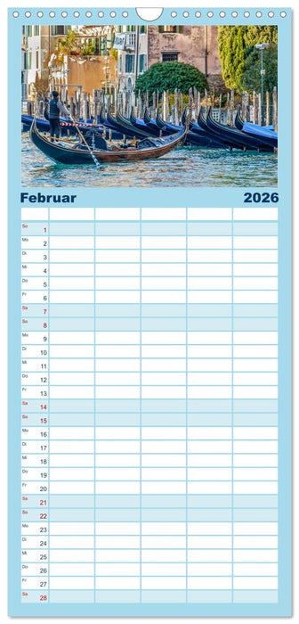 Venedig - Kulisse der Serenissima (CALVENDO Familienplaner 2026)