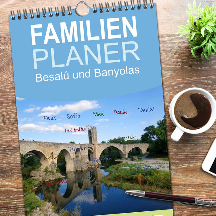 Besalú und Banyolas (CALVENDO Familienplaner 2026)