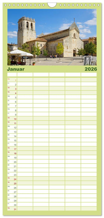 Besalú und Banyolas (CALVENDO Familienplaner 2026)