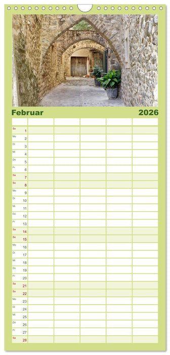 Besalú und Banyolas (CALVENDO Familienplaner 2026)