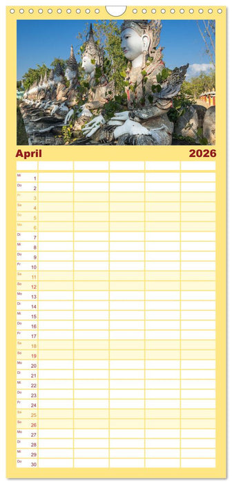 BUDDHA - Ein sanftes Lächeln (CALVENDO Familienplaner 2026)