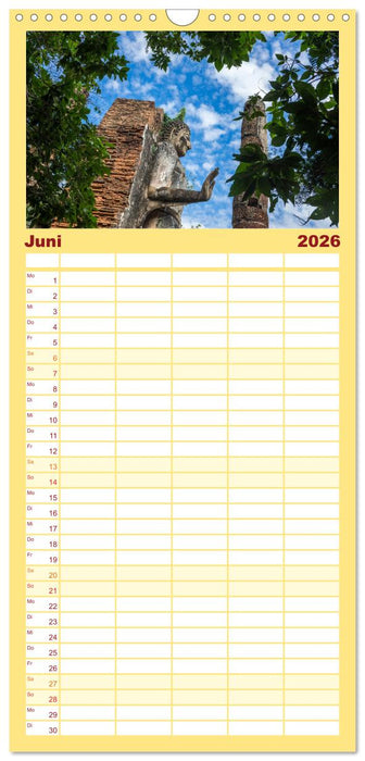 BUDDHA - Ein sanftes Lächeln (CALVENDO Familienplaner 2026)