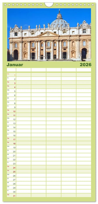 In Liebe Dein Rom (CALVENDO Familienplaner 2026)