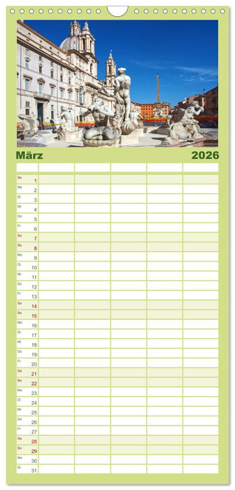 In Liebe Dein Rom (CALVENDO Familienplaner 2026)
