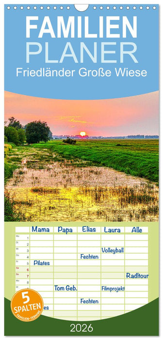 Friedländer Große Wiese (CALVENDO Familienplaner 2026)