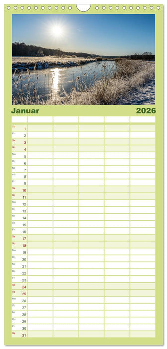 Friedländer Große Wiese (CALVENDO Familienplaner 2026)