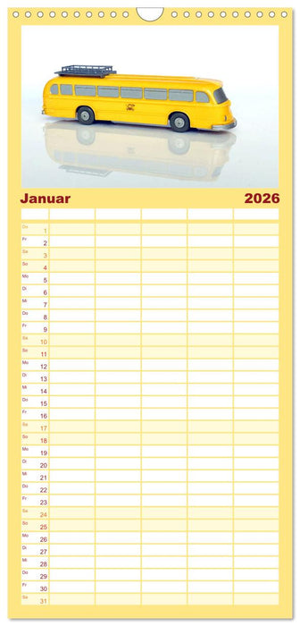 Miniaturautos aus Berlin (CALVENDO Familienplaner 2026)