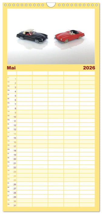 Miniaturautos aus Berlin (CALVENDO Familienplaner 2026)