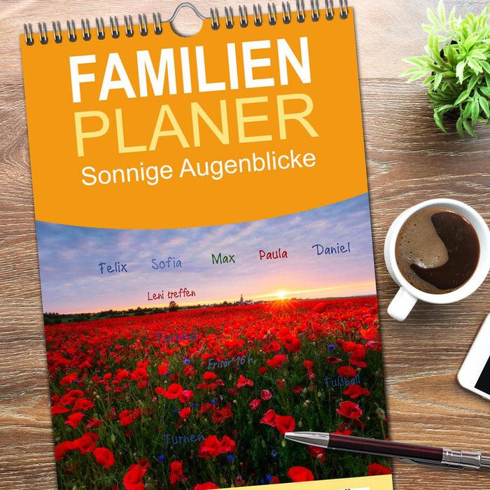 Sonnige Augenblicke (CALVENDO Familienplaner 2026)