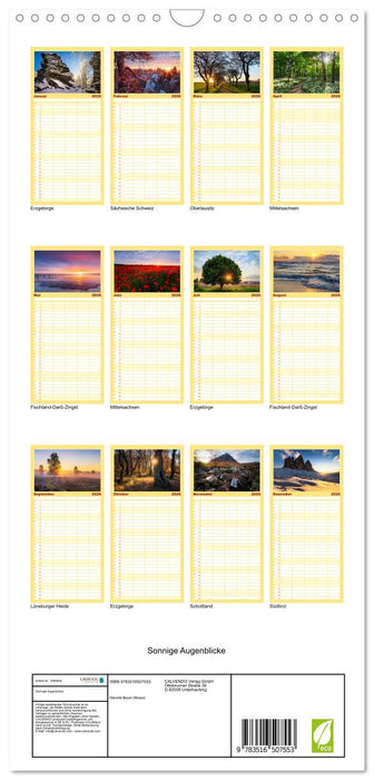 Sonnige Augenblicke (CALVENDO Familienplaner 2026)