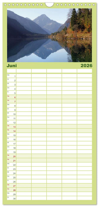 Zauber der Berglandschaft (CALVENDO Familienplaner 2026)