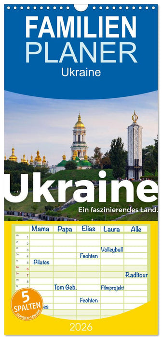 Ukraine - Ein faszinierendes Land. (CALVENDO Familienplaner 2026)