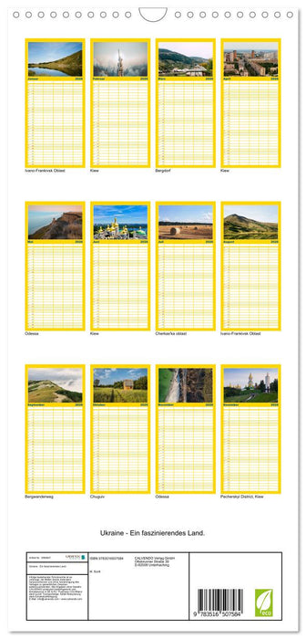 Ukraine - Ein faszinierendes Land. (CALVENDO Familienplaner 2026)