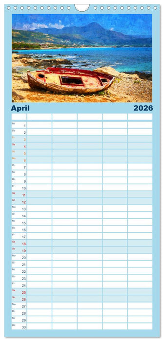 Kreta - Malerische Insel Griechenlands (CALVENDO Familienplaner 2026)