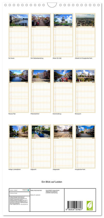 Ein Blick auf Leiden (CALVENDO Familienplaner 2026)