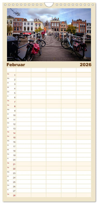 Ein Blick auf Leiden (CALVENDO Familienplaner 2026)