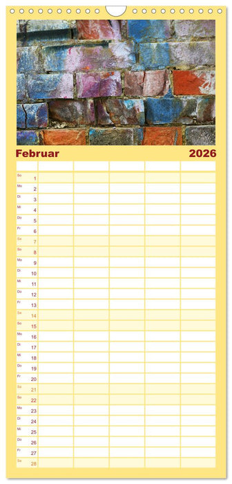 MAUER(N)spalten (CALVENDO Familienplaner 2026)