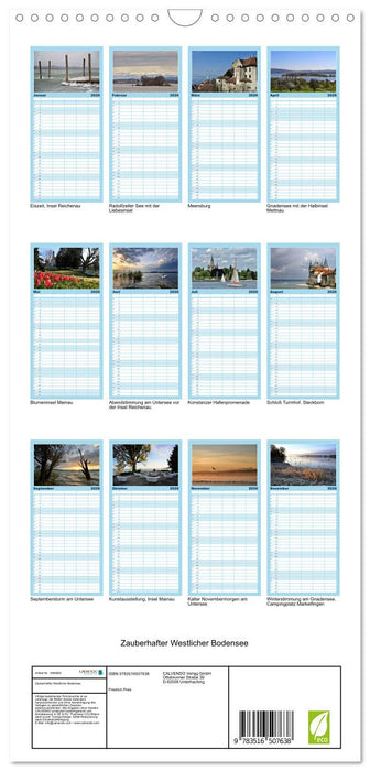 Zauberhafter Westlicher Bodensee (CALVENDO Familienplaner 2026)