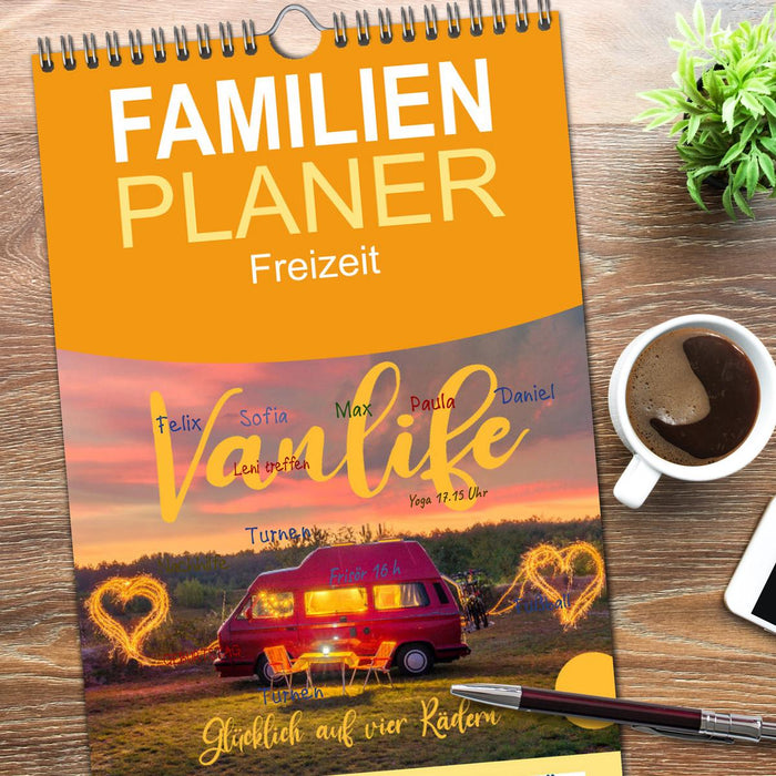 Vanlife - Glücklich auf vier Rädern (CALVENDO Familienplaner 2026)