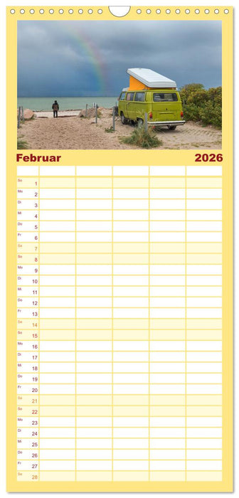 Vanlife - Glücklich auf vier Rädern (CALVENDO Familienplaner 2026)