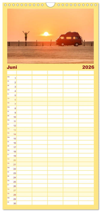Vanlife - Glücklich auf vier Rädern (CALVENDO Familienplaner 2026)