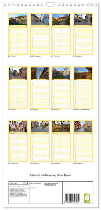 Erlebe mit mir Rothenburg ob der Tauber (CALVENDO Familienplaner 2026)