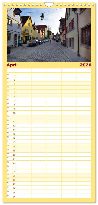 Erlebe mit mir Rothenburg ob der Tauber (CALVENDO Familienplaner 2026)