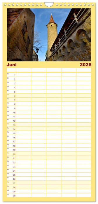 Erlebe mit mir Rothenburg ob der Tauber (CALVENDO Familienplaner 2026)