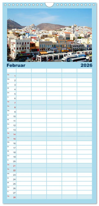 Griechischer Charme (CALVENDO Familienplaner 2026)