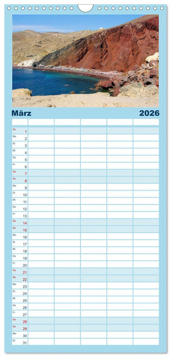 Griechischer Charme (CALVENDO Familienplaner 2026)