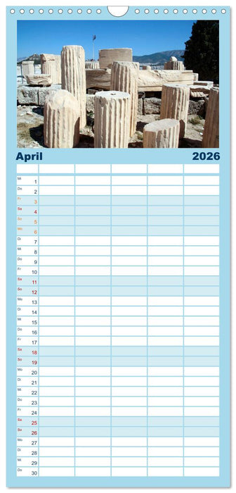 Griechischer Charme (CALVENDO Familienplaner 2026)