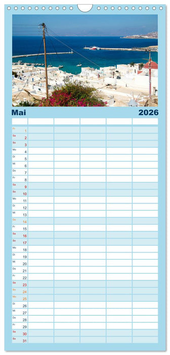 Griechischer Charme (CALVENDO Familienplaner 2026)