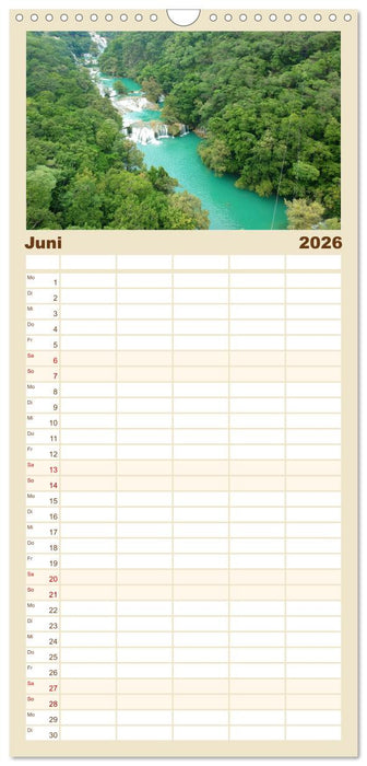 Mexiko aus der Vogelperspektive (CALVENDO Familienplaner 2026)