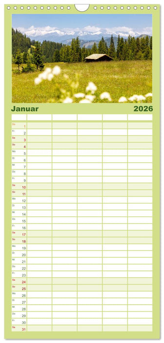 Gadertal - Val Badia (CALVENDO Familienplaner 2026)