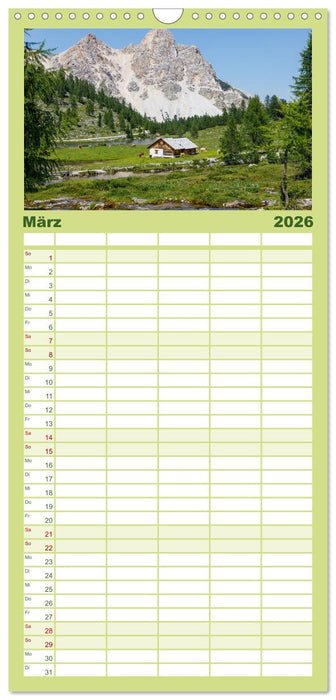 Gadertal - Val Badia (CALVENDO Familienplaner 2026)