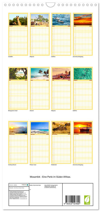 Mosambik - Eine Perle im Süden Afrikas. (CALVENDO Familienplaner 2026)