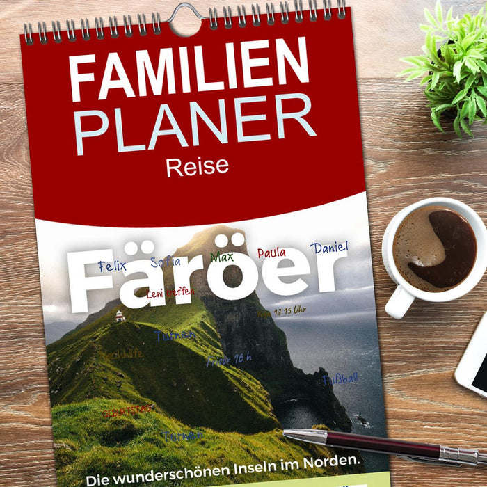 Färöer - Die wunderschönen Inseln im Norden. (CALVENDO Familienplaner 2026)