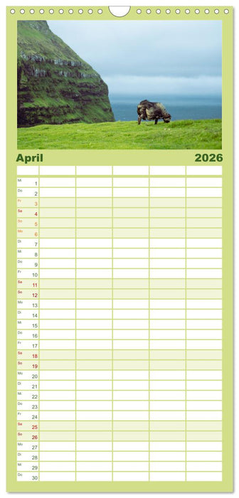 Färöer - Die wunderschönen Inseln im Norden. (CALVENDO Familienplaner 2026)