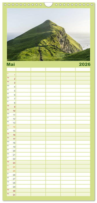 Färöer - Die wunderschönen Inseln im Norden. (CALVENDO Familienplaner 2026)