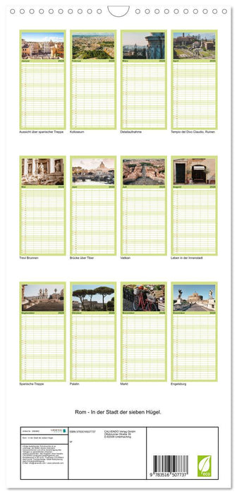 Rom - In der Stadt der sieben Hügel. (CALVENDO Familienplaner 2026)