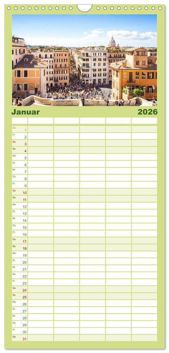 Rom - In der Stadt der sieben Hügel. (CALVENDO Familienplaner 2026)