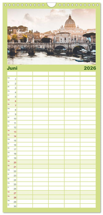 Rom - In der Stadt der sieben Hügel. (CALVENDO Familienplaner 2026)
