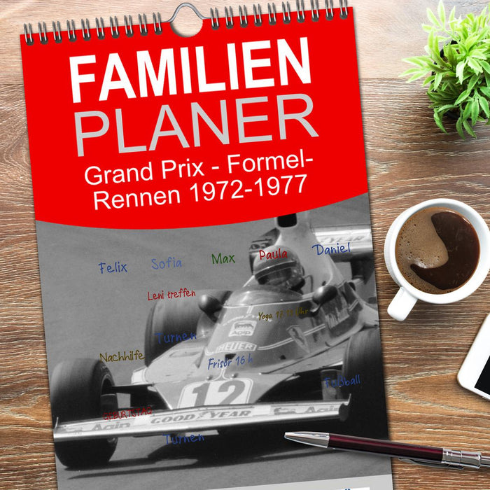 Grand Prix - Formel-Rennen 1972-1977 (CALVENDO Familienplaner 2026)